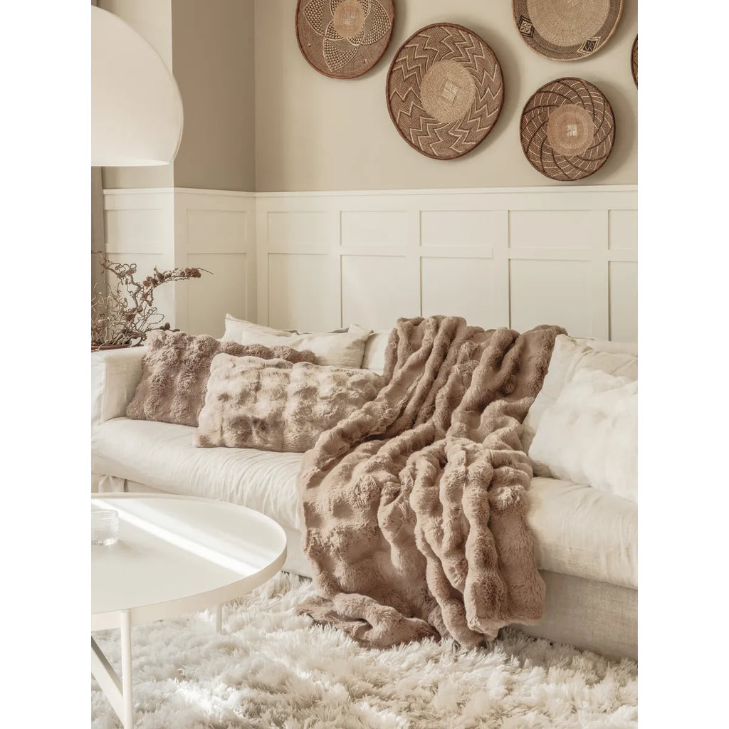 Pläd Misty Taupe