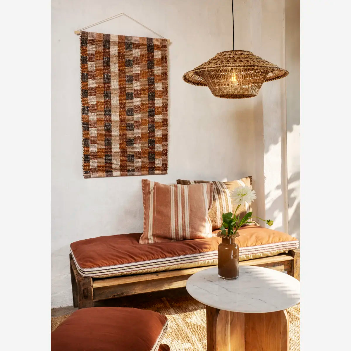Väggbonad rutig
